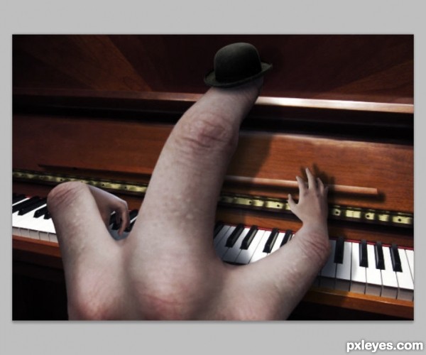 Creation of The Piano Hand: Step 18